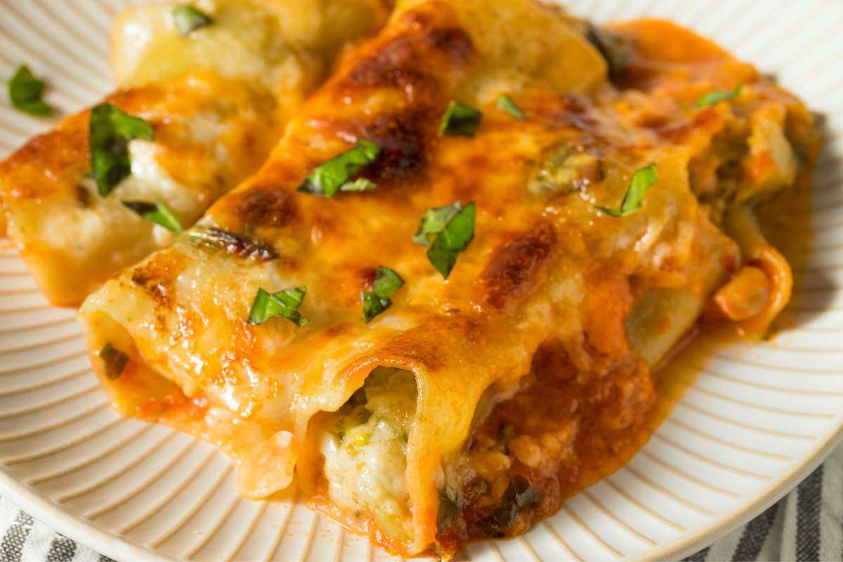 Cannelloni nel piatto