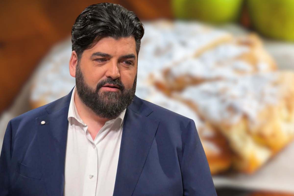 Cannavacciuolo e torta da sfondo