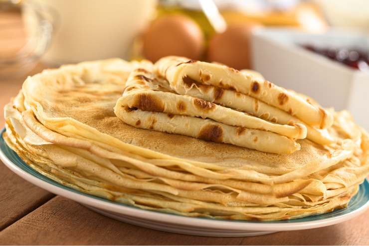 Crepes nel piatto