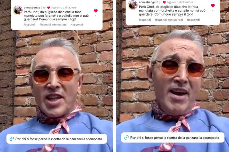 collage storia Instagram di bruno barbieri