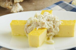 baccalà con polenta