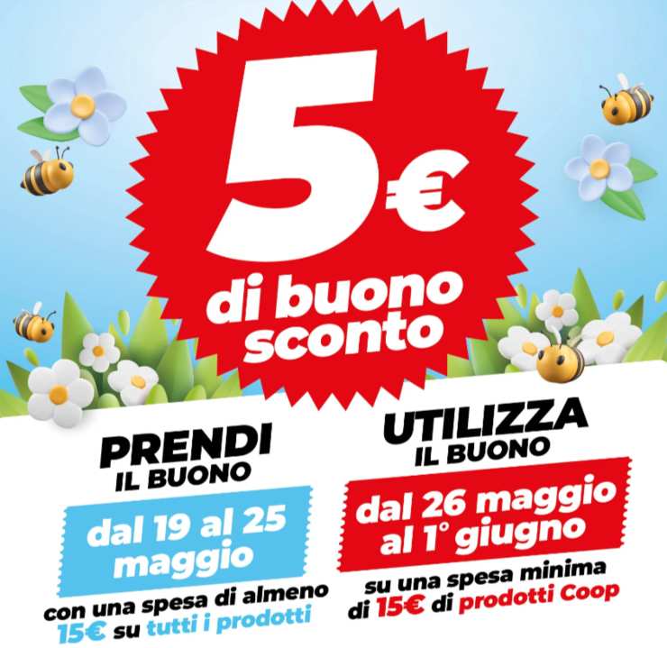 volantino della Coop