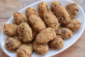 piatto con crocchette