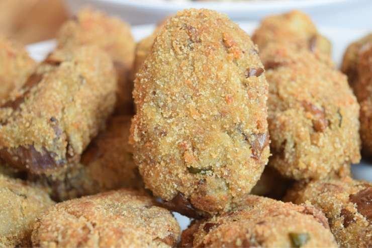 crocchette di melanzane impanate