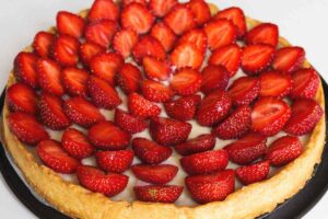 crostata morbida con le fragole
