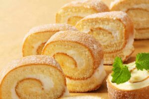 fette di rotolo dolci