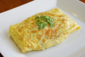 Frittata in un piatto