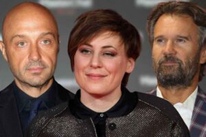collage joe bastianich, antonia klugmann e carlo cracco