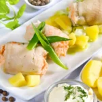Involtini di pesce spada con patate e verdure