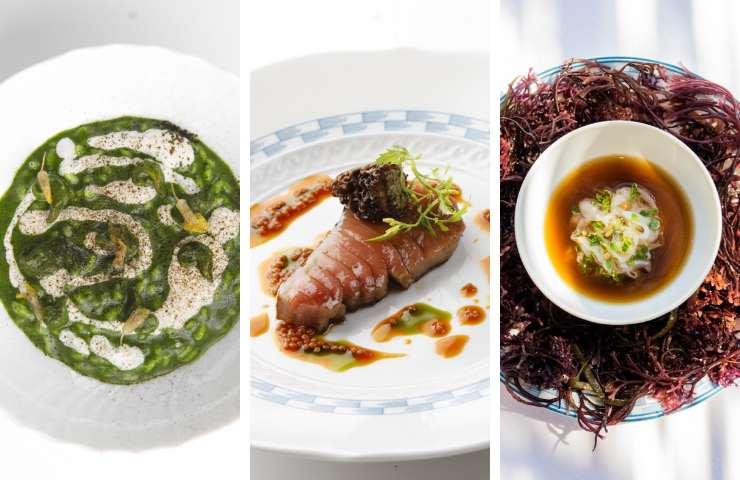 collage di piatti ristorante cracco