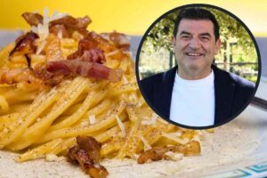 piatto di carbonara e max giusti
