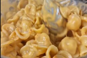 ciotola con orecchiette cremose