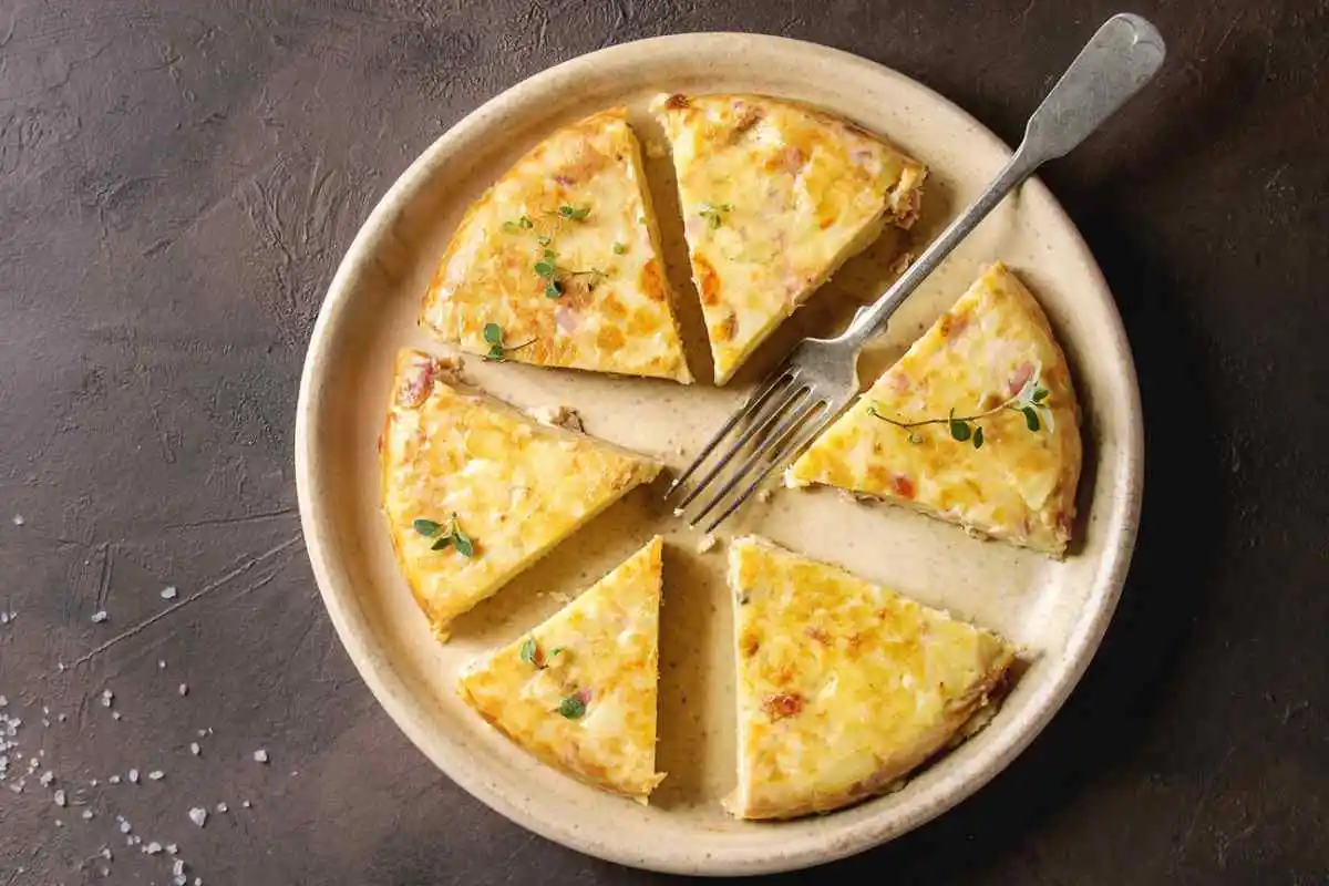 Pizza di patate circolare