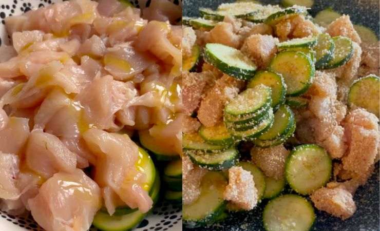 pollo con zucchine