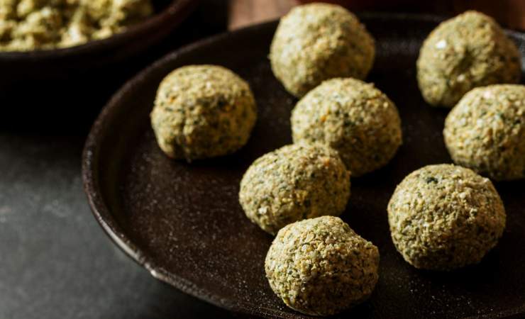 polpette di piselli