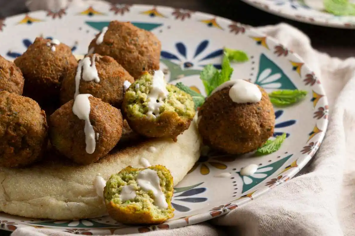 polpette di piselli ripiene
