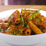 tortiglioni con ragù di polpo