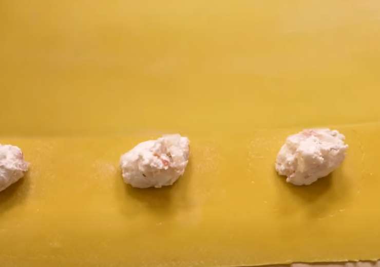 ravioli durante la preparazione
