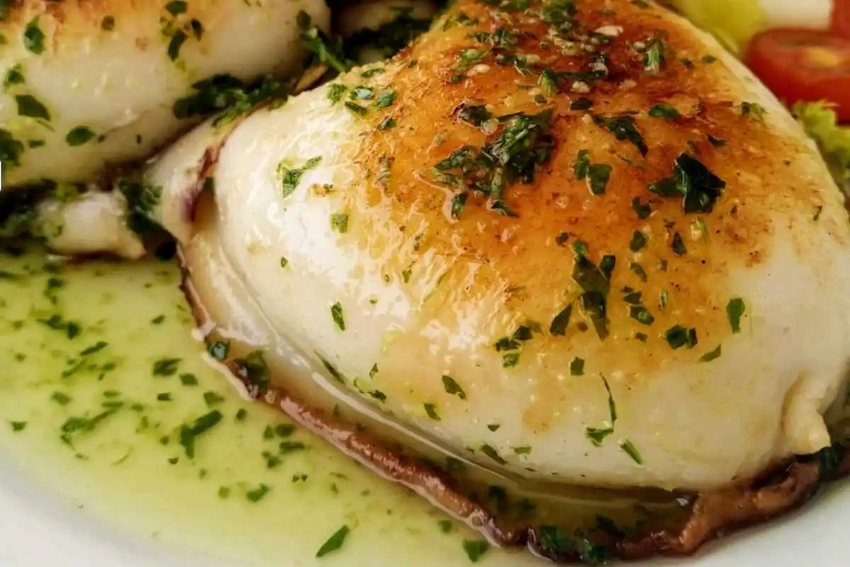 Seppia con olio e prezzemolo