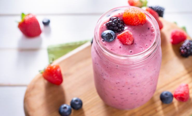 smoothie ai frutti di bosco