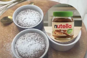 dolcetti e nel cerchietto un barattolo di nutella