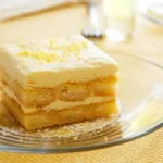 Quadrato di tiramisù al limone