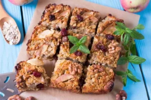 torta muesli e frutta