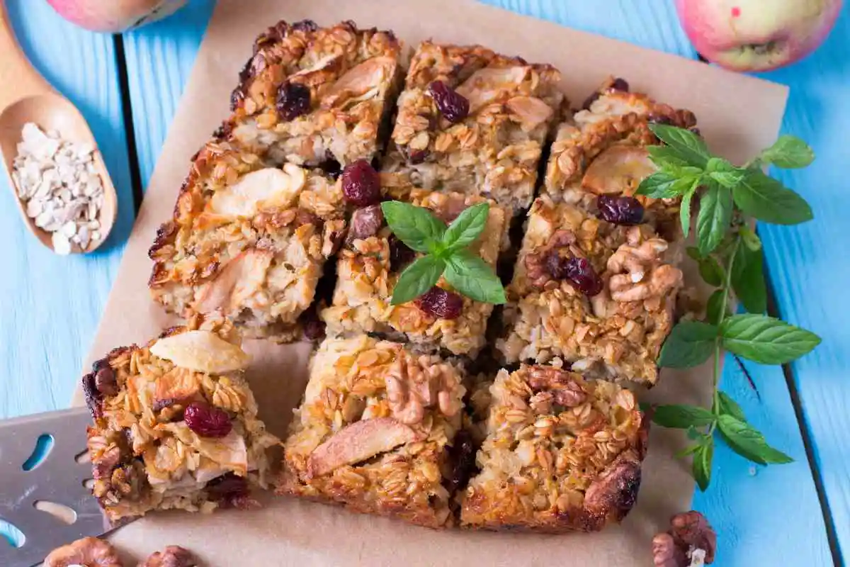 torta muesli e frutta