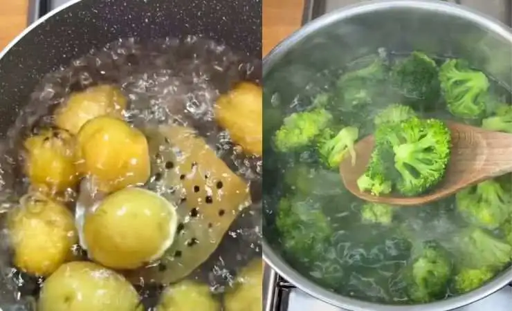 patate e broccoli lessi