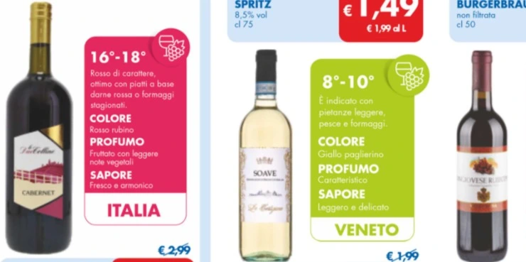tre bottiglie di vino