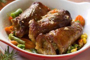 bombette di carne in un piatto