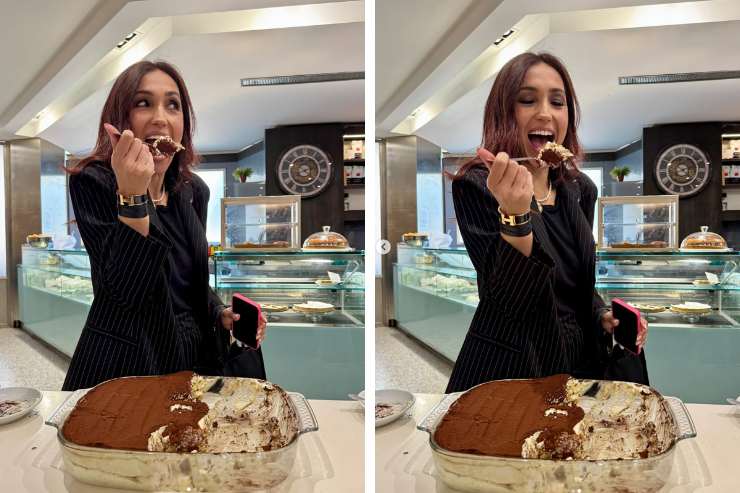 collage caterina balivo mangia il tiramisù
