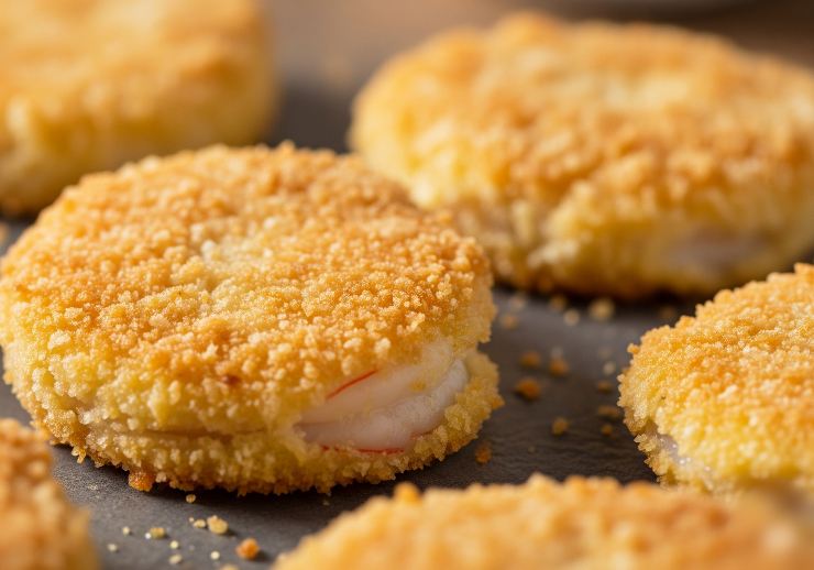 cotolette di gamberoni impanate