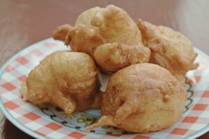 frittelle nel piatto