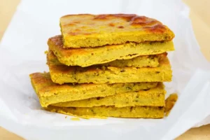 panelle siciliane in un piatto