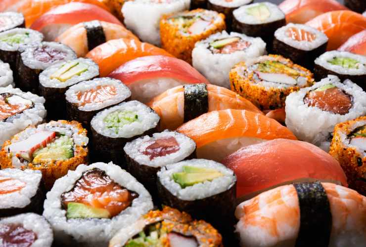 sushi di vari tipi