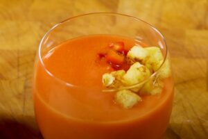 gazpacho in un bicchiere