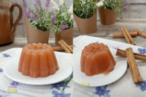 un dolcetto con una stecca di cannella