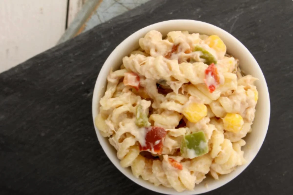insalata di pasta con verdure
