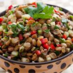 citola di insalata di lenticchie mista