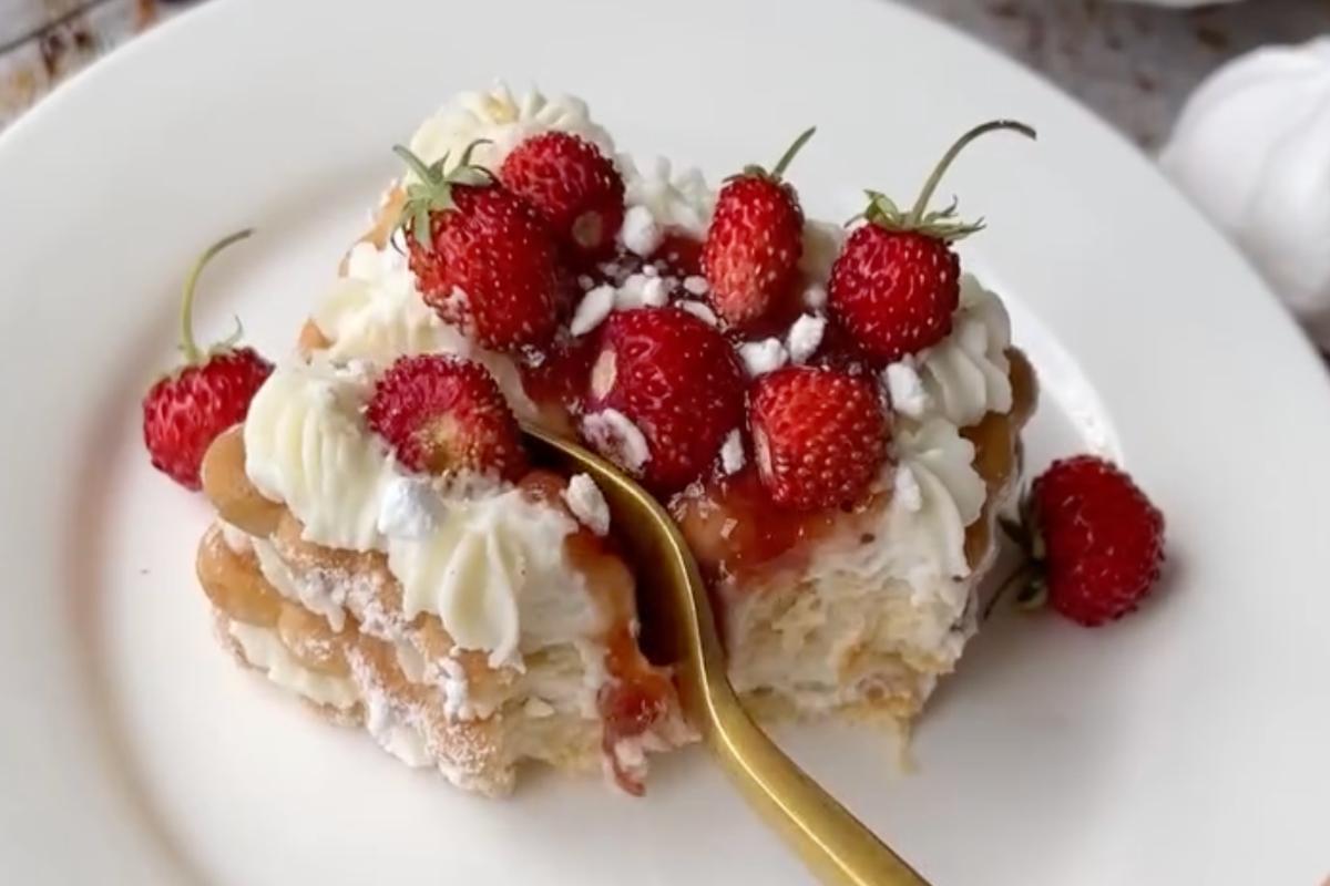 piatto con mini mattonella farcita