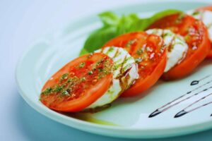 caprese con aceto balsamico