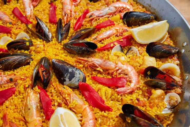paella in primo piano
