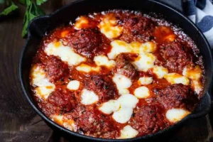 polpette alla sorrentina in pentola