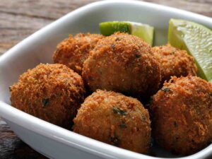 polpette di pesce con limone