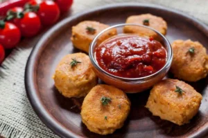 polpette di pesce con salsa