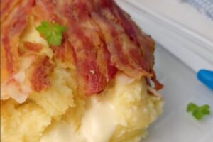 pezzo di polpettone di patate