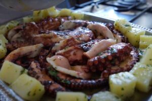polpo arrosto con patate
