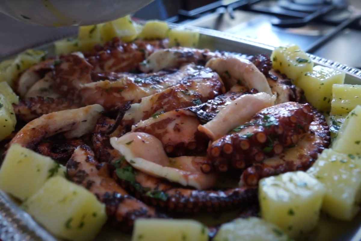 polpo arrosto con patate
