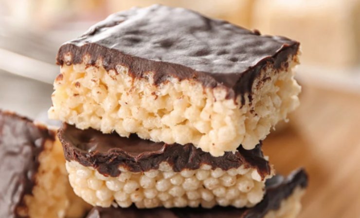 Dolcetti crispy al riso soffiato e cioccolato